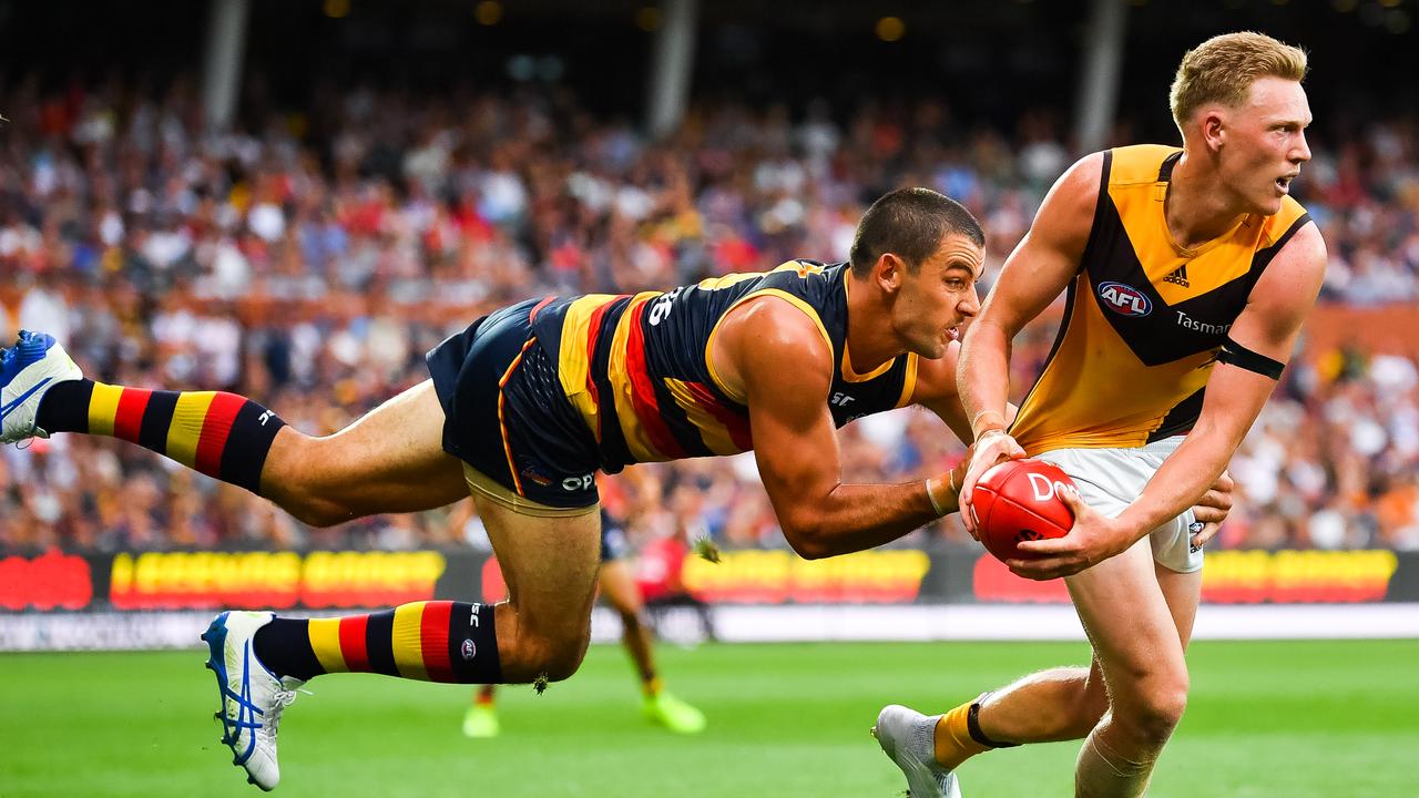 James Sicily was dominant for Hawthorn in defence last week.