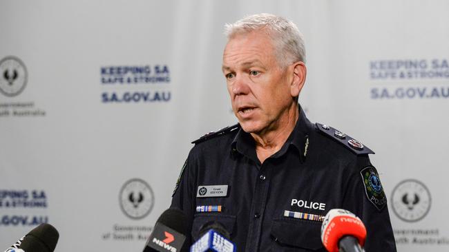 South Australia’s state emergency co-ordinator, Police Commissioner Grant Stevens has said the state’s borders will remain open. Picture: Brenton Edwards