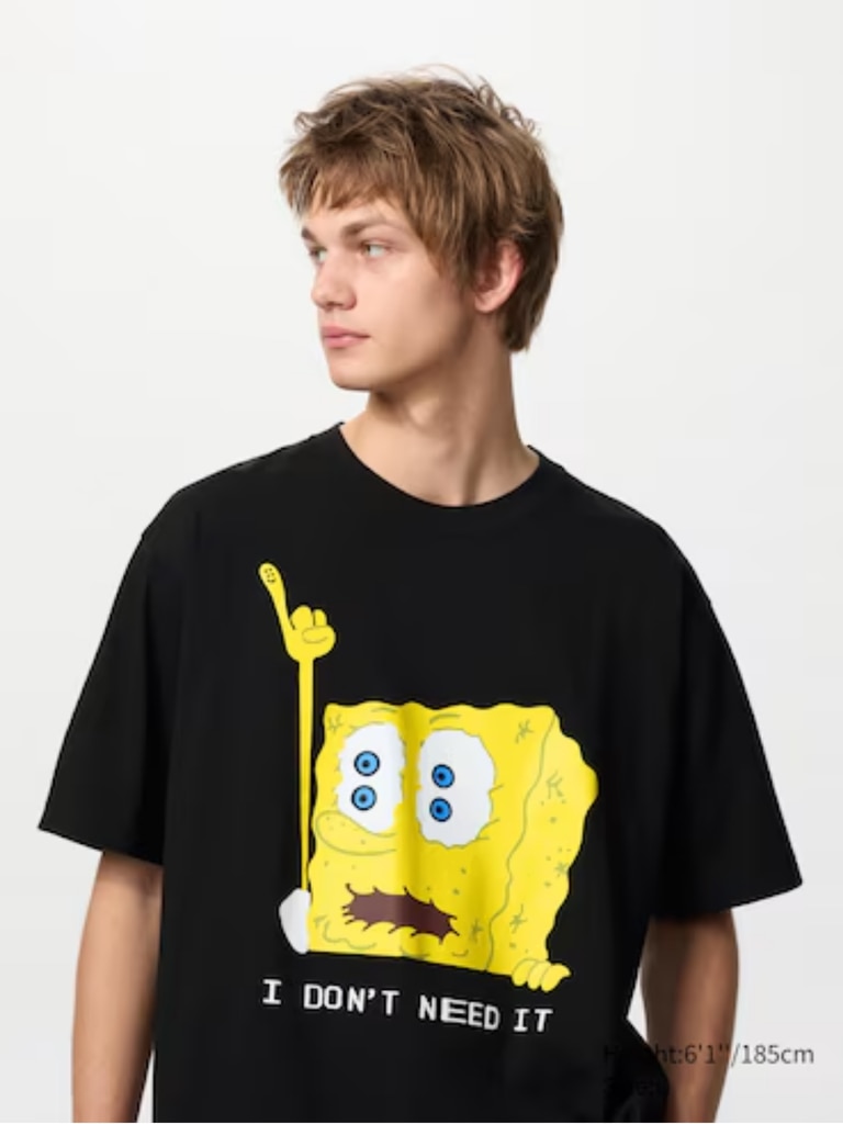 SpongeBob SquarePants Cactus Plant Flea Market UT Graphic T-shirt. Picture: Uniqlo