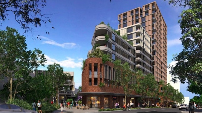 Computer generated image of approved development as viewed from Forest Road facing south. Picture: Sutherland and Associates Planning