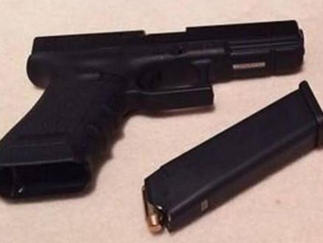 The teenager uploaded this photo of a gun to his Facebook page in November last year.