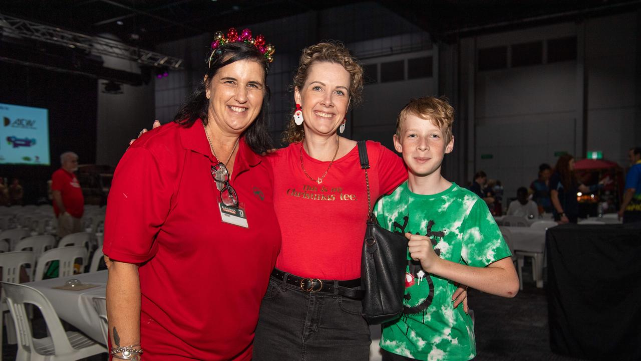 Trish Visser, Belinda Kolstad and Adam Kolstad. Picture: Pema Tamang Pakhrin