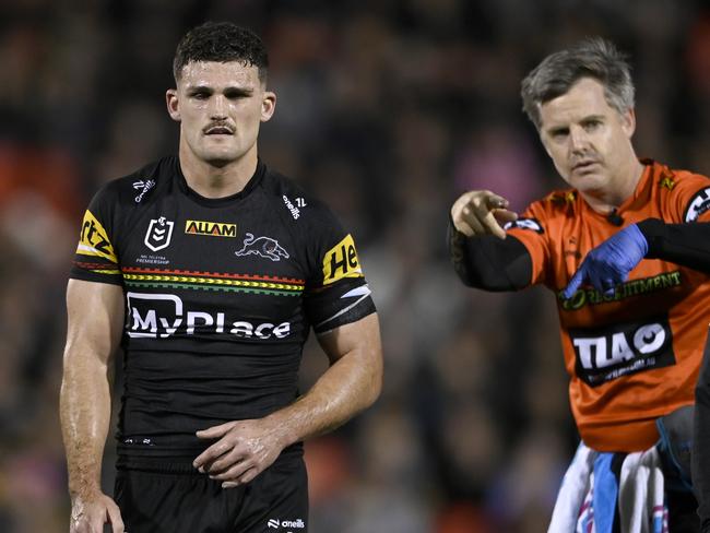 The Panthers will have to handle the loss of Nathan Cleary until the finals. Picture: NRL Photos