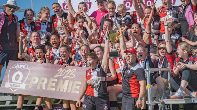 North Mackay Saints women were the best of the best in the 2023 AFL Mackay season. Picture: Supplied.