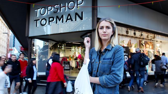 Topshop went into voluntary administration owing $35 million to creditors. Picture: Hollie Adams