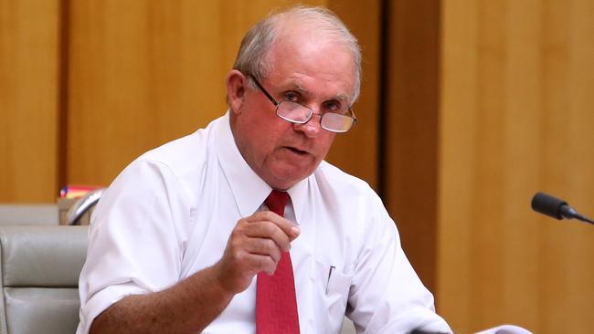 Senator John Williams wants action taken against the banks. Picture: Kym Smith.