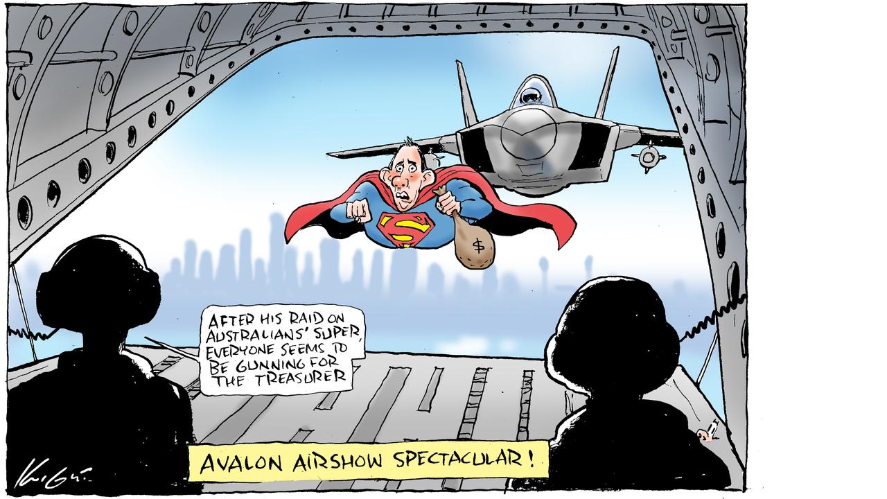 Super Treasurer rescues gov't finances in Mark Knight cartoon | KidsNews