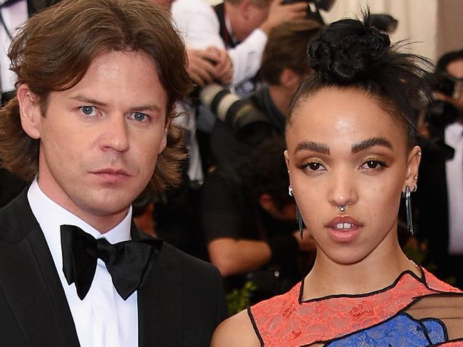 NEW YORK, NY - MAY 04: Christopher Kane and FKA twigs attend the "China: Through The Looking Glass" Costume Institute Benefit Gala at the Metropolitan Museum of Art on May 4, 2015 in New York City. (Photo by Larry Busacca/Getty Images)