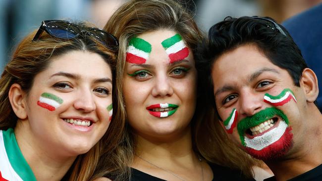 The Iran fans made some great noise at Suncorp Stadium.