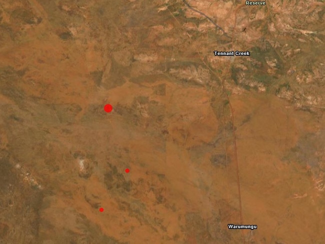 Three earthquakes have been recorded in Tennant Creek by Geoscience Australia