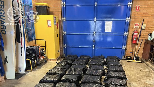 Some of the cargo aboard the boat raided off South West Rocks. Supplied by NSW Police.