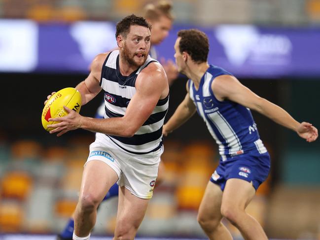 Jack Steven has played nine games at the Cats. Picture: Michael Klein