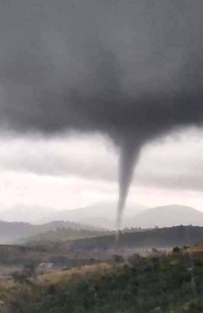 A tornado near Gladstone earlier this month. Picture: Supplied