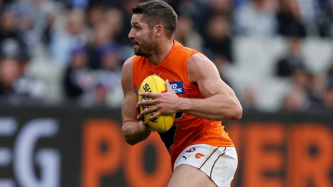 Jesse Hogan booted four goals against Collingwood. Picture: Getty Images