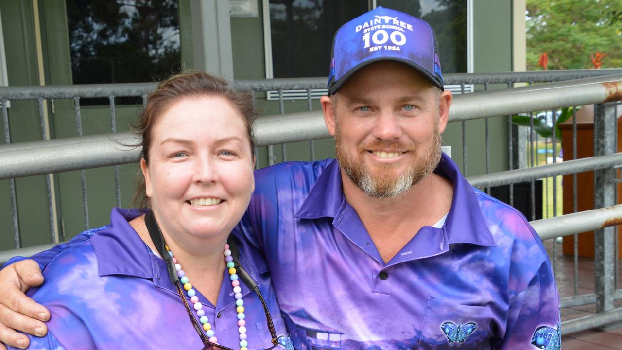 Daintree State School 2024 Centenary Celebration: Principal Jacqui Osborne and P and C president John Westbrook. Picture: Bronwyn Farr