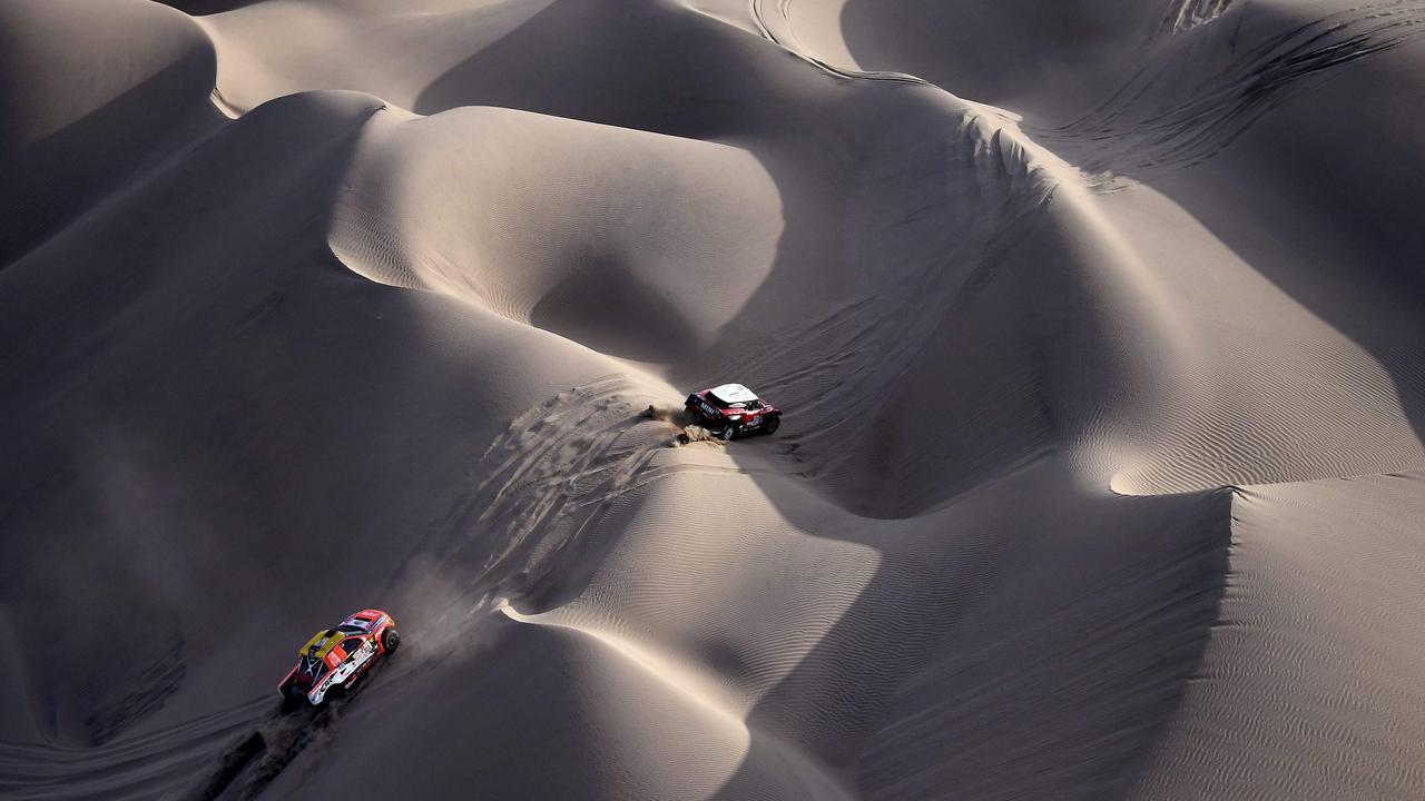 The challenging race stretches from sand-dunes to snow-capped mountains.