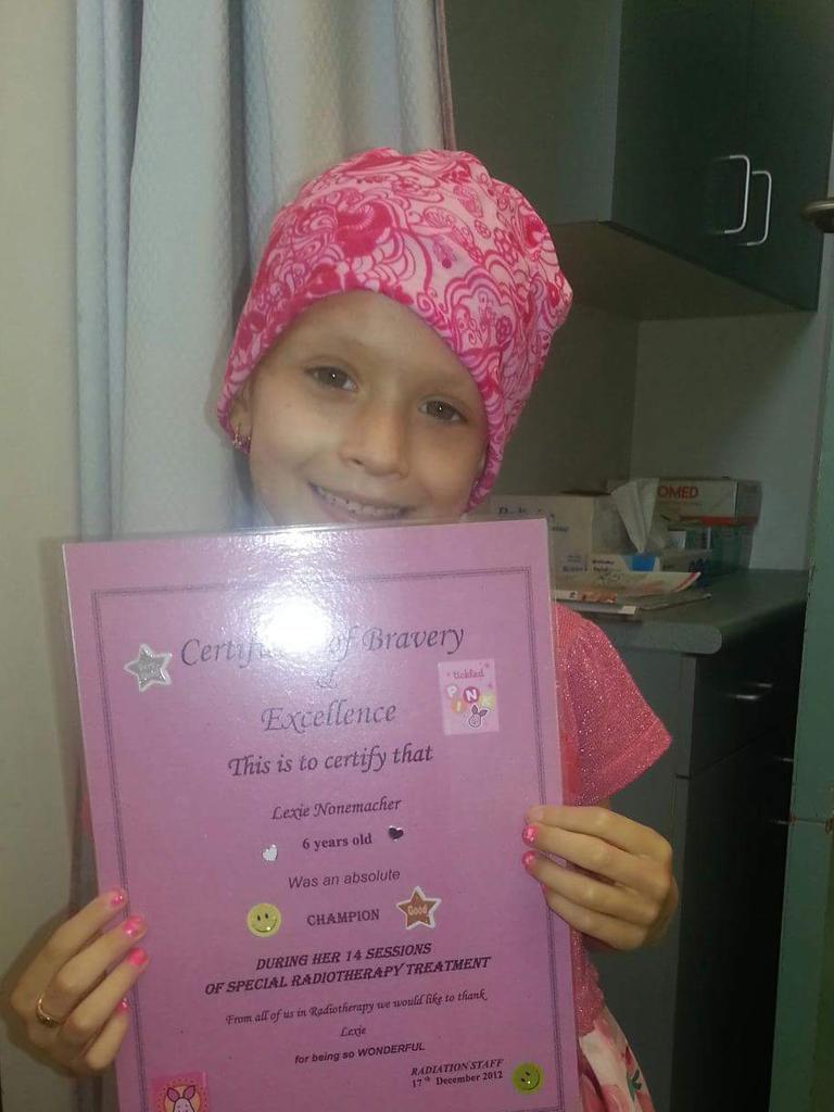 Lexie underwent chemotherapy for three months. Picture: Supplied