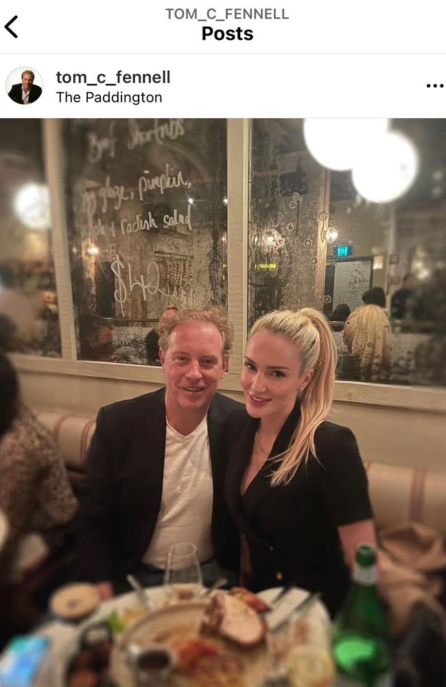 Sydney socialites Tom Fennell and Annabelle Blencke make their romance Instagram official in July 2022.