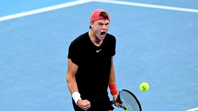 Holger Rune is through to the semi-finals of the Brisbane International. Picture: Getty Images