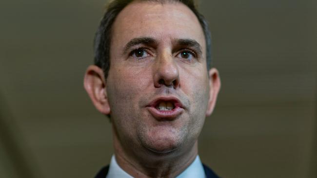 CANBERRA, AUSTRALIA - NewsWire Photos MARCH 30, 2023: Treasurer Jim Chalmers spoke to the media during a media conference in Parliament House in Canberra.Picture: NCA NewsWire / Gary Ramage