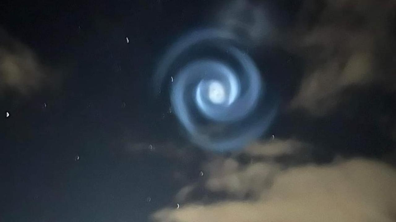 The strange object spotted in New Zealand. Picture: Clare Rehill/Twitter