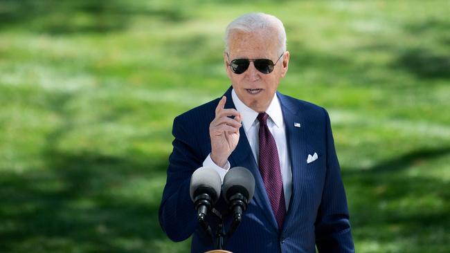 Joe Biden at the White House on Wednesday. Picture: AFP