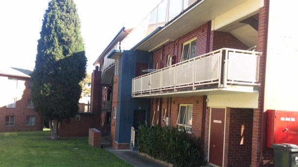 The homes in Molesworth St, North Melbourne, before demolition began. Picture: Supplied.