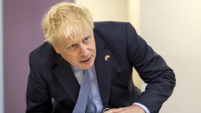 British Prime Minister Boris Johnson in Stockton-on-Tees in northeast England last week. Picture: Getty Images