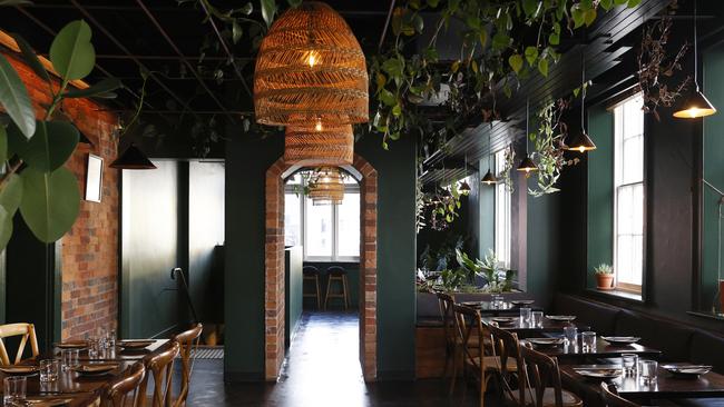 New Hobart restaurant Lost in Asia’s interior features a cool, jungle vibe. Picture: Nikki Davis-Jones