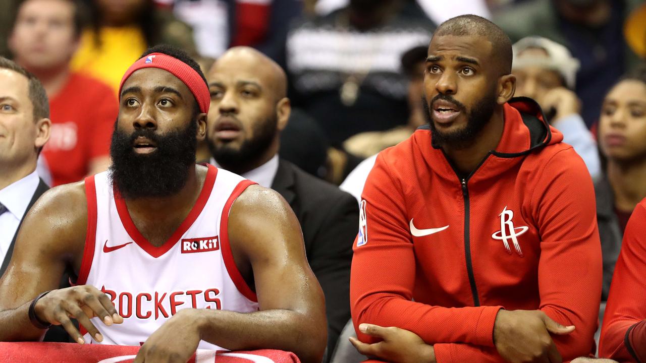 Crash and burn: The Houston Rockets are in turmoil with their star duo demanding a split.