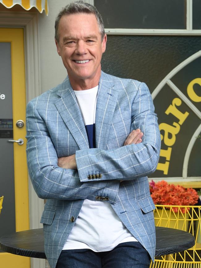 Stefan Dennis on the set of Neighbours. Picture: Tony Gough