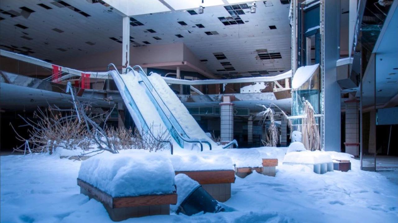 These abandoned malls can be eerily beautiful however. Picture: Seph Lawless