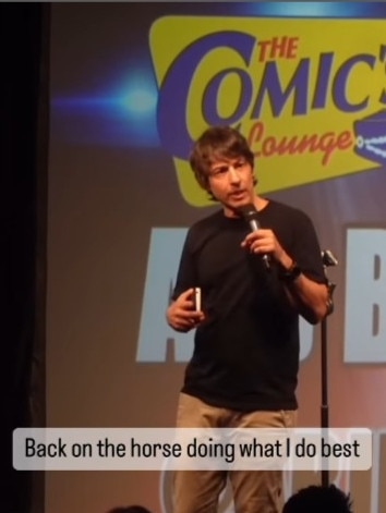 Arj Barker asked a mother to leave the theatre due to the distracting sounds of her baby.