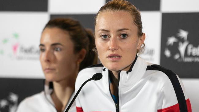 Kristina Mladenovic spearheads France’s Fed Cup push.