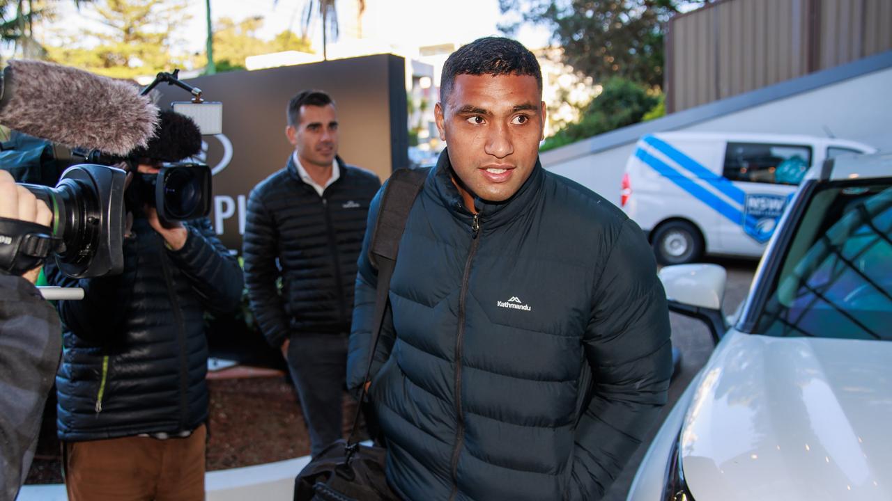 Daily Telegraph. 22, May, 2023. (Blues Camp) Tevita Pangai arriving at Crown Plaza Coogee, today. Picture: Justin Lloyd.