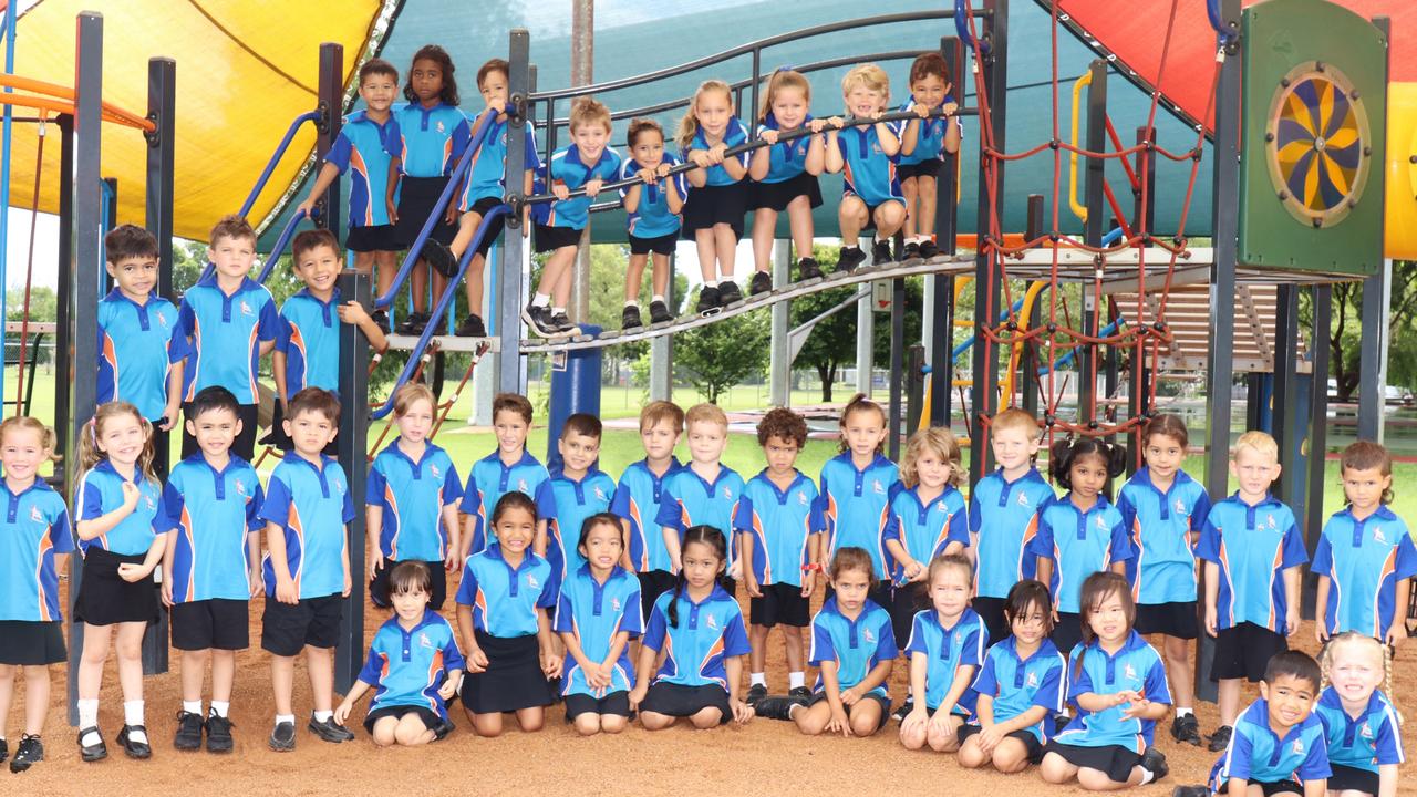 HOLY FAMILY CATHOLIC PRIMARY SCHOOL Transition BACK ROW (L-R): Jevan Jenkinson, Mason Arthur, Max Muller, Nektarios Kazouris, Steyvie Hawks, Emily Chudleigh, Evie Hore, Gabriel Schroeder. MIDDLE ROW (L-R): Brandan Motlop, Kade Nicklin, Bayd Mitchell. FRONT STANDING (L-R): Jasmine-Lee Carew Towell, Lilah Andrew, Raiden Salvador, Matthew Scriven, Willow Minns, Michael Kazouris, Panormitis Tsatsaron, Callan Scott, Charlie Norris, Jace Pratt, Tisharni Duggan, Jb Cannard, Thomas Kirkham, Amayah Johny, Kyree Maclachlan, Owen Schultz, Jayden Kickett. FRONT SITTING (L-R): Isabelle Preston, Amalia Muhandiram, Dominique Rosete, Zafiya Reyes, Shantai Tomlins, Esme Allinson, Dale Vergara, Nikolai Duenas, Darcie HodgesInset: Penelope May. Absent: Robert Tomlins. Picture: The School Photographer