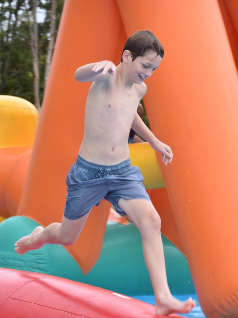 PARTY TIME: There were plenty of splatters and splashes at Dalby's pool party on Saturday.