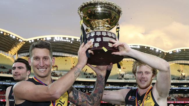 Jesse White and Josh Scott are now premiership players. Picture: Sarah Reed