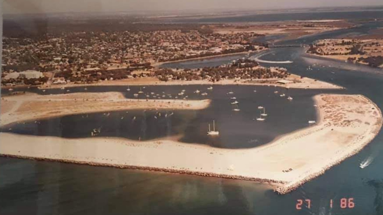 A birds-eye view of Mandurah’s waterways in ‘86. Picture: Supplied/David Kindred