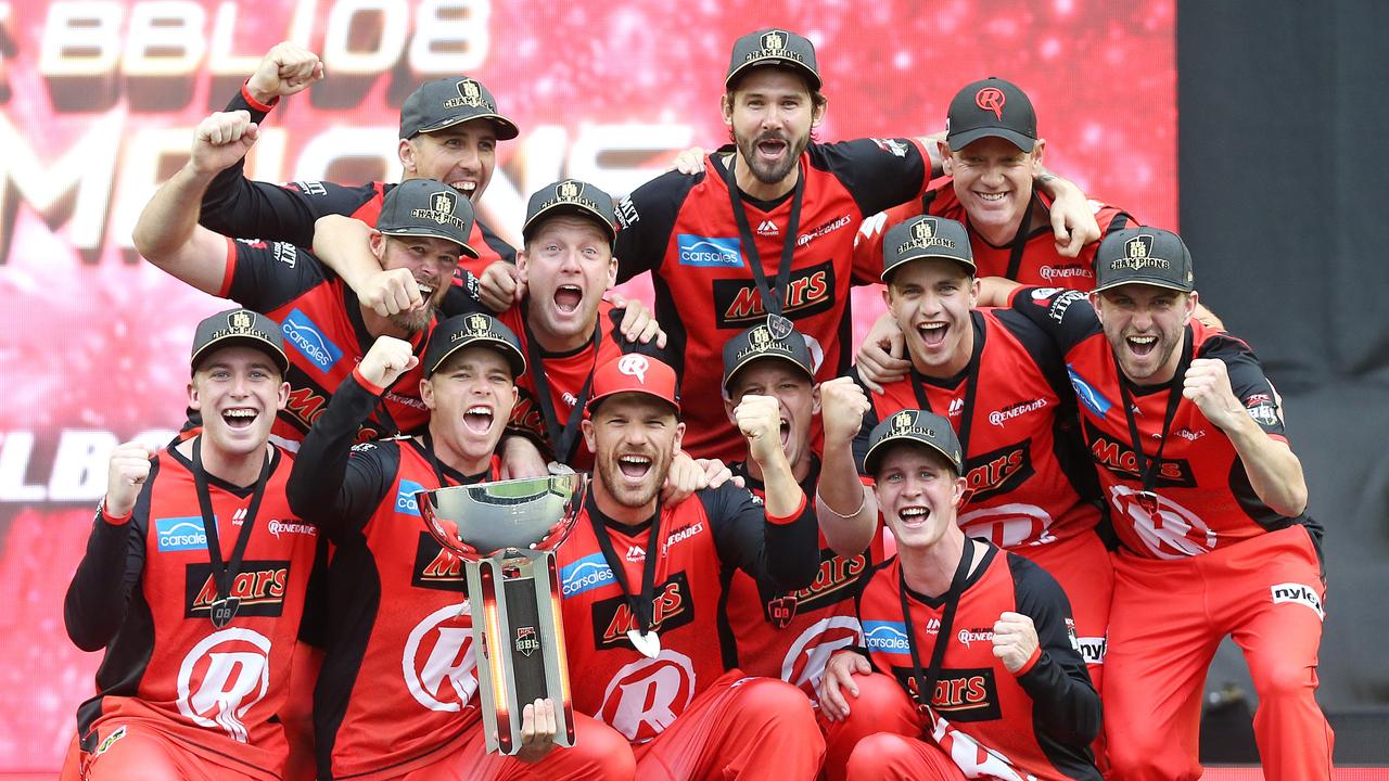 The Renegades hoist their maiden BBL title.