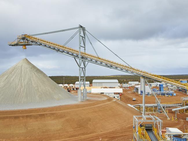 Wesfarmers Mt Holland lithium mine in Western Australia.