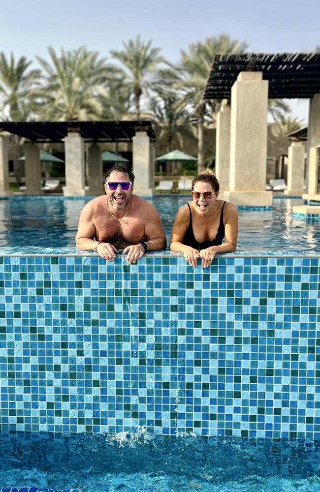 Pool hangs at the luxury desert resort Bab Al Shams.