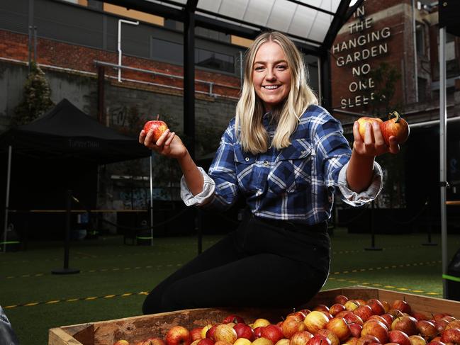 Hanging Garden Green Grocer venue staff member Stephenie Harte is excited about the opening. Picture: Zak Simmonds