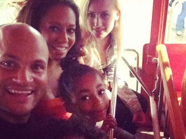 Mel B with Stephen Belafonte and their kids with Lorraine Gilles. Picture: Mel B / Instagram