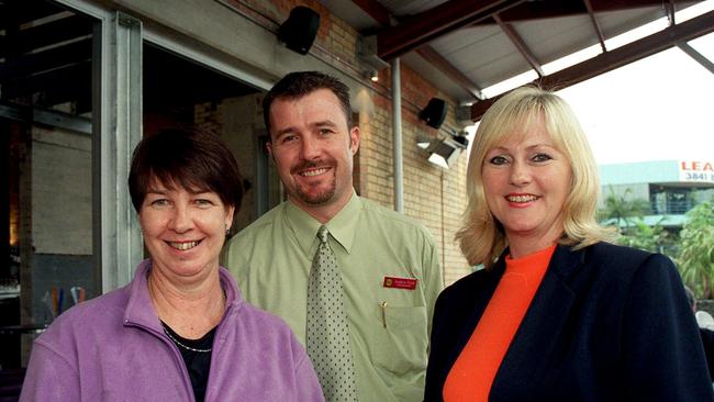 Marie-Louise Howie, Andrew Ford and Suzanne Newcombe in August 2002. Picture: Suzanna Clarke