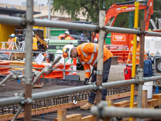 Work on the Suburban Rail Loop (SRL) could be ‘paused’. Picture: Mark Stewart