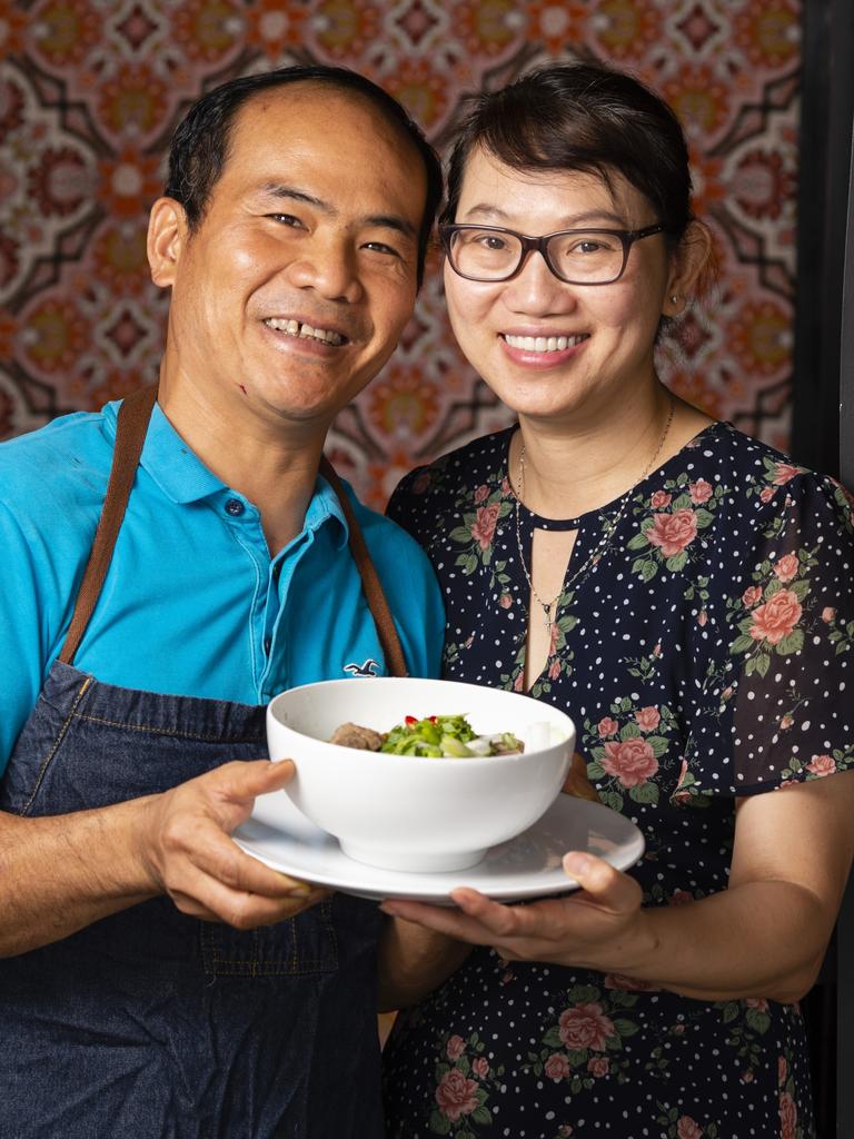 Husband and wife team Dien Pham and Anh Cao are the owners of Junktion Coffee House, Monday, February 21, 2022. Picture: Kevin Farmer