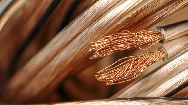 A large amount of allegedly stolen copper wiring was found in the roadside raid. Picture: File.