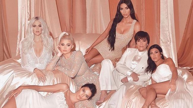 With sisters (from left) Khloe, Kylie, Kendall, mother Kris, and Kourtney. (Picture: Supplied)