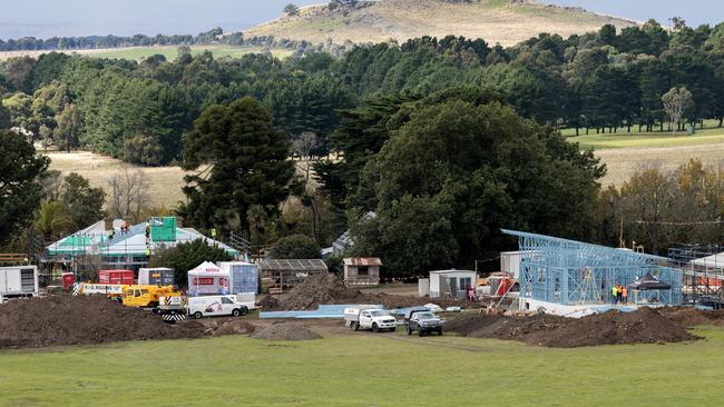 It’s an ‘opportunity of a lifetime’ for the Block contestants building a house in 12 weeks in 12 degrees. Picture: David Geraghty.